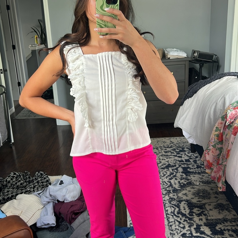 Lace White tank